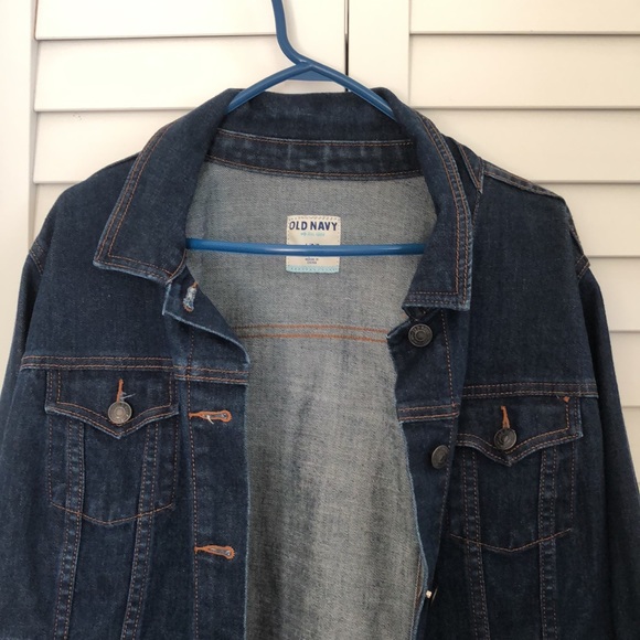Old Navy dark denim jacket Size L - Picture 4 of 5